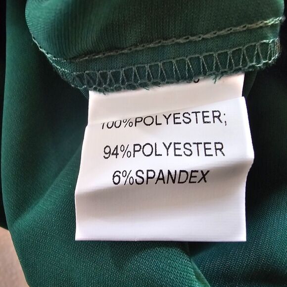 Bloomchic Bodysuit Women's 2X Green Short Sleeve V-Neck Back Cut Out NWT - Picture 8 of 10